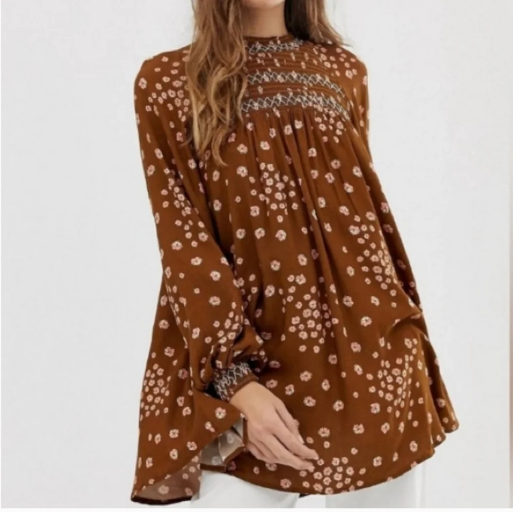 Free People Flowers In Her Hair Boho Tunic Size Small - Picture 4 of 16